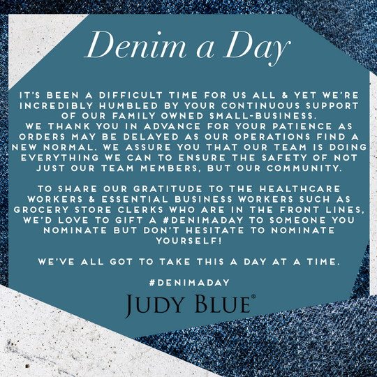 Denim a Day giveaway during COVID-19