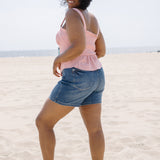 Bella Mid Rise Tummy Control Mid Length Shorts - PLUS
