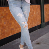 Darla Distressed Skinny Jeans