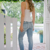 Alexis Light Bleach Splash Boyfriend Jeans