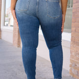 Rose Classic Button Fly Skinny Jeans - PLUS
