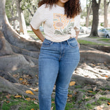 Margot High Rise Bleach Splash Boyfriend Jeans - PLUS