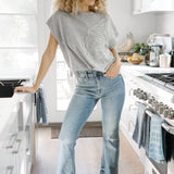 Dana High Rise Bootcut with Fray Hem
