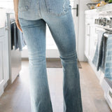 Dana High Rise Bootcut with Fray Hem