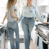 Dana High Rise Bootcut with Fray Hem