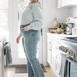 Dana High Rise Bootcut with Fray Hem - PLUS