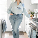 Dana High Rise Bootcut with Fray Hem - PLUS