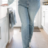 Dana High Rise Bootcut with Fray Hem - PLUS