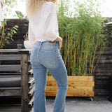 Kaya High Rise Classic Contrast Wash Bootcut