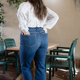 Paisley High Rise Cropped Wide Leg - PLUS