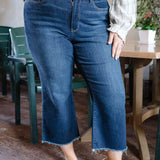 Paisley High Rise Cropped Wide Leg - PLUS