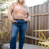 Madison High Rise Vintage Frayed Hem Bootcut Jeans - PLUS