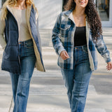 Sally High Rise Front Seam Detail & Cuffed Straight Fit Jeans - PLUS