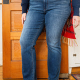 Tanya Mid Rise Thermal Bootcut Jeans - PLUS