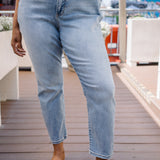 Stacy Vintage Vibes Slim Jeans with a Pocket Perk - PLUS