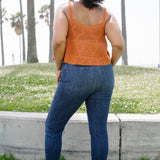 Kinsley Edgy Mid-Rise Skinnies with a Raw Twist - PLUS