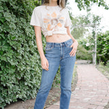 Amber Mid Rise Vintage Wash Non-Distressed Boyfriend