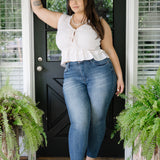 Chase High Rise Raw Hem Relaxed Fit - PLUS