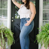 Chase High Rise Raw Hem Relaxed Fit - PLUS