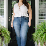 Chase High Rise Raw Hem Relaxed Fit - PLUS