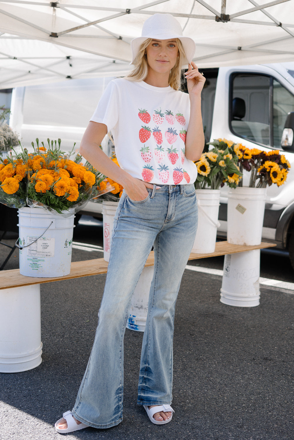 Megan Mid Rise Tinted Pin Tack Detail Flare Jeans – Judy Blue