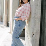 Ciara High Rise Retro Wide Leg Jeans - PLUS