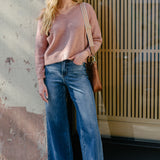 Claribel High Rise Tummy Control Retro Wide Leg Jeans