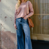 Claribel High Rise Tummy Control Retro Wide Leg Jeans