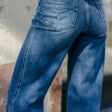 Claribel High Rise Tummy Control Retro Wide Leg Jeans