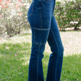 Karla High Rise Cargo Bootcut Jeans