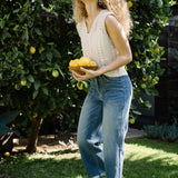 Georgia High Rise Utility Pockets Cropped Wide Leg