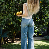 Georgia High Rise Utility Pockets Cropped Wide Leg