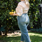 Georgia High Rise Utility Pockets Cropped Wide Leg - PLUS