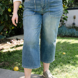 Georgia High Rise Utility Pockets Cropped Wide Leg - PLUS