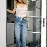 Darlene High Rise Cuffed Cargo Jogger