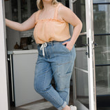 Darlene High Rise Cuffed Cargo Jogger - PLUS