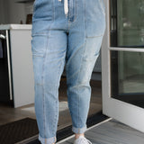 Darlene High Rise Cuffed Cargo Jogger - PLUS