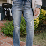 Kaylee High Waist Distressed Dad Jeans