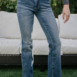 Caroline Mid Rise Vintage Wash Rugged Bootcut