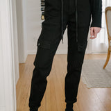 Celeste High Rise Cuffed Cargo Joggers
