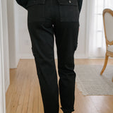 Celeste High Rise Cuffed Cargo Joggers