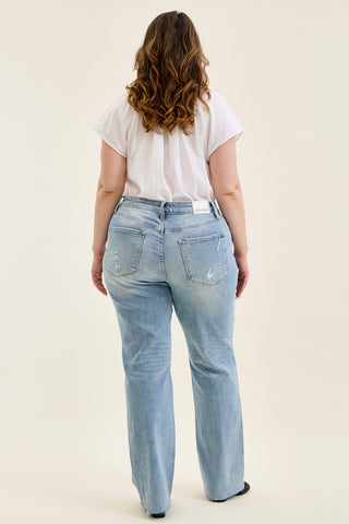 Brett Vintage Scrape Dad Jean - PLUS