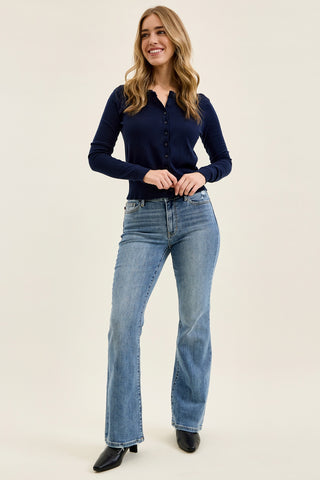 Daisy Vintage Bootcut With Destroy Hem