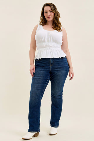 Daisy Slit-Hem Slim Bootcut - PLUS
