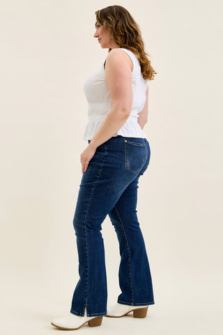 Daisy Slit-Hem Slim Bootcut - PLUS