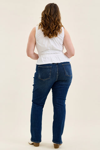 Daisy Slit-Hem Slim Bootcut - PLUS