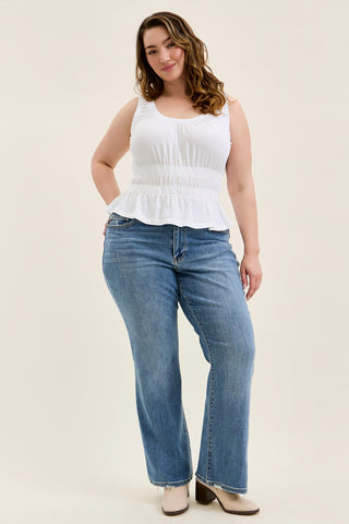 Daisy Vintage Bootcut With Destroy Hem - PLUS