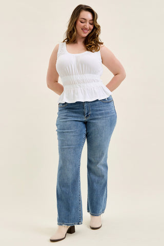 Daisy Vintage Bootcut With Destroy Hem - PLUS