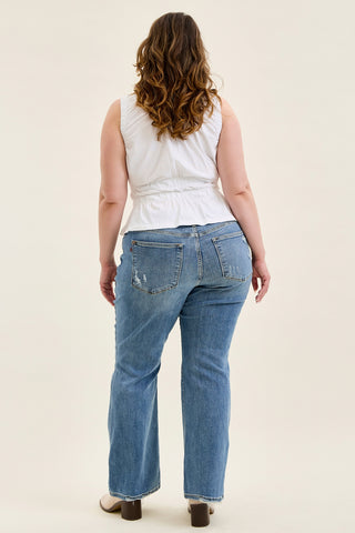 Daisy Vintage Bootcut With Destroy Hem - PLUS