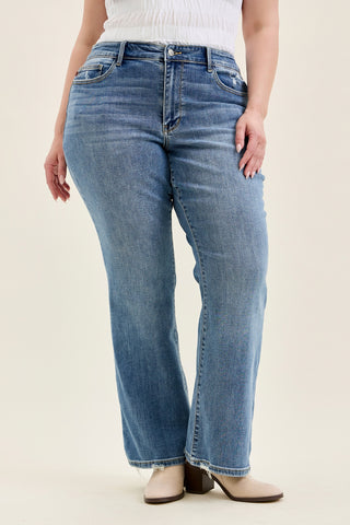 Daisy Vintage Bootcut With Destroy Hem - PLUS